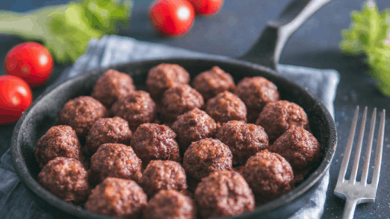 beet stuffed meatballs