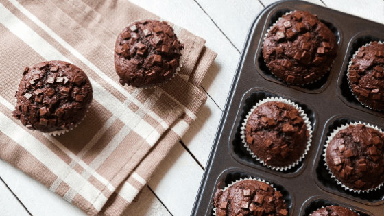 gluten free chocolate chocolate chip muffins