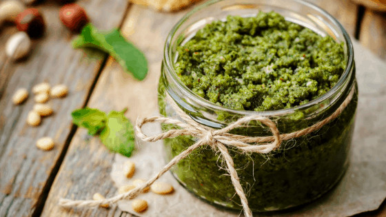 homemade pesto