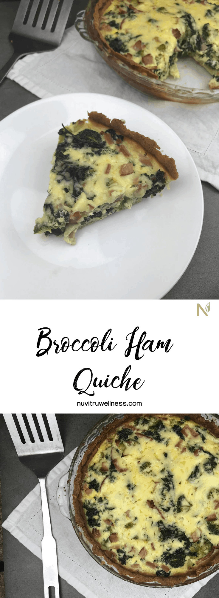 broccoli ham quiche