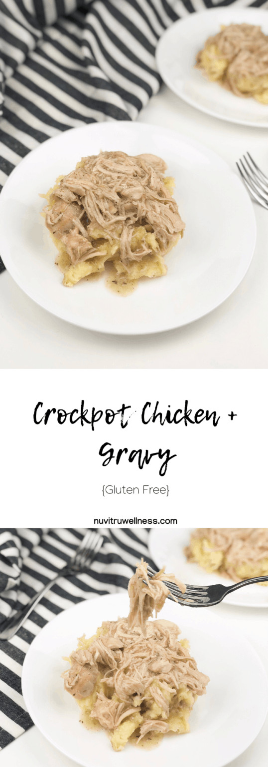 Crockpot Chicken + Gravy {Gluten Free} Nuvitru Wellness