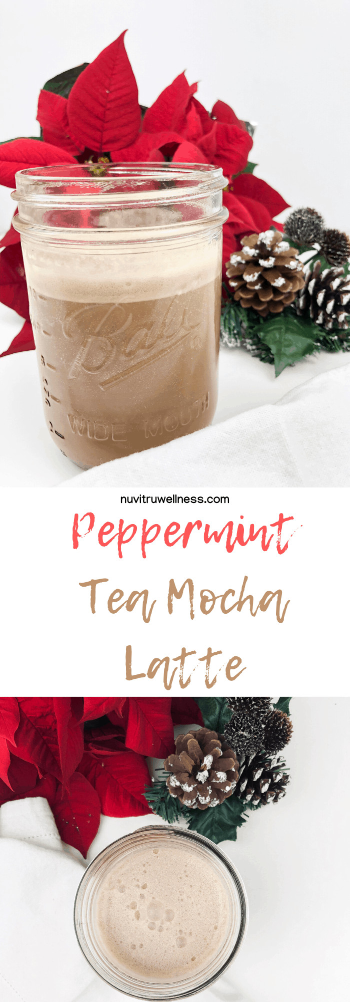 peppermint tea mocha, peppermint latte