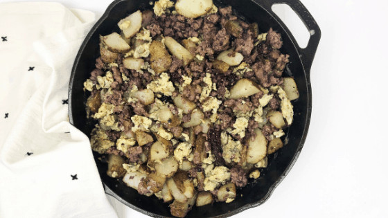 blackberry sausage hash