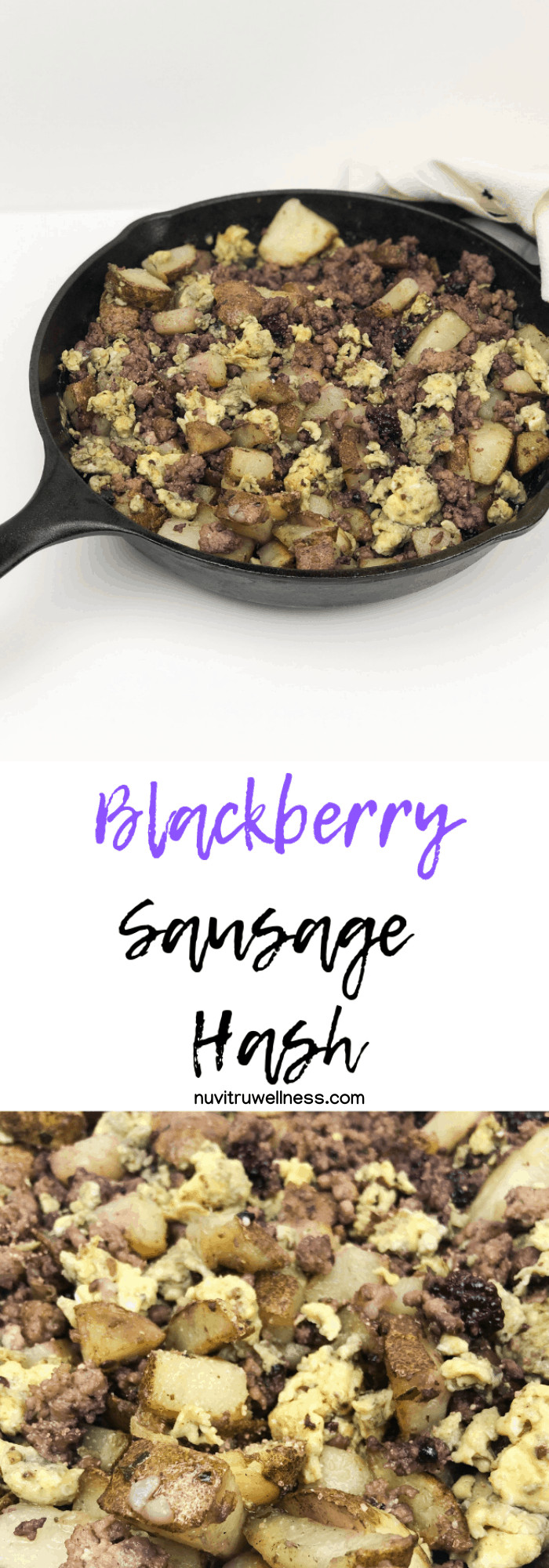 blackberry sausage hash