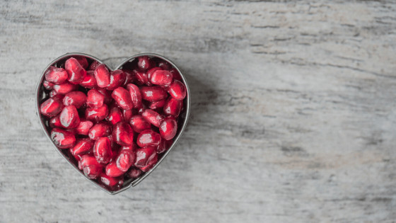 heart bowl full of fruit