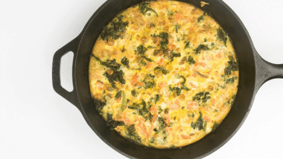 smoked salmon egg frittata