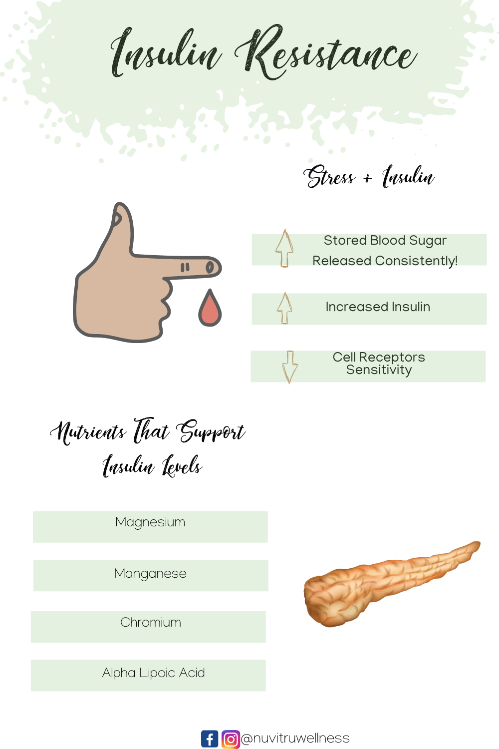 stress and insulin resistance, nutrients to support insulin